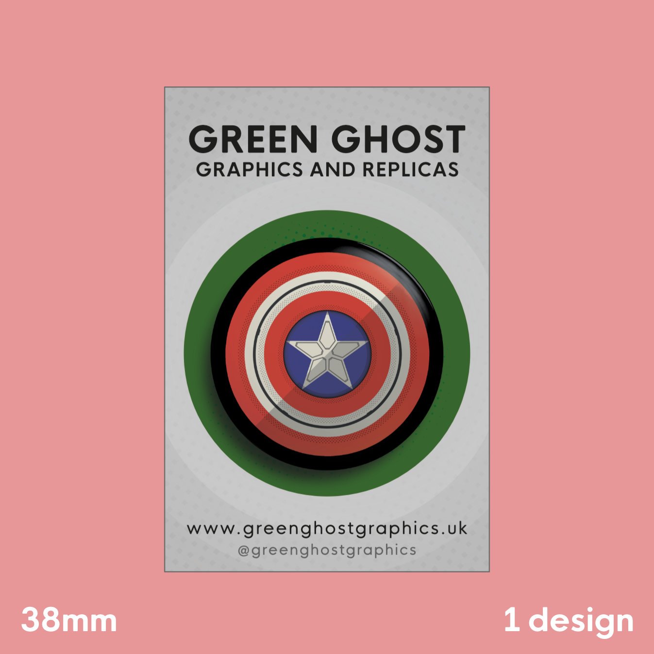 Marvel-lous: Captain America Shield Badge | 38mm