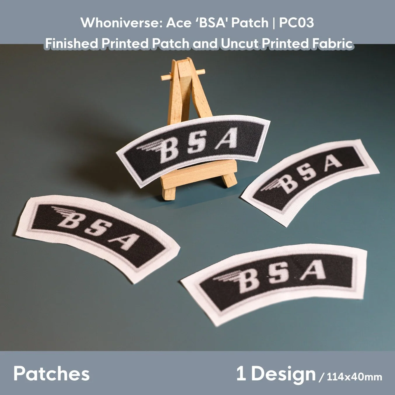 Whoniverse: Ace ‘B.S.A’ Printed Patch | 114mm x 40mm