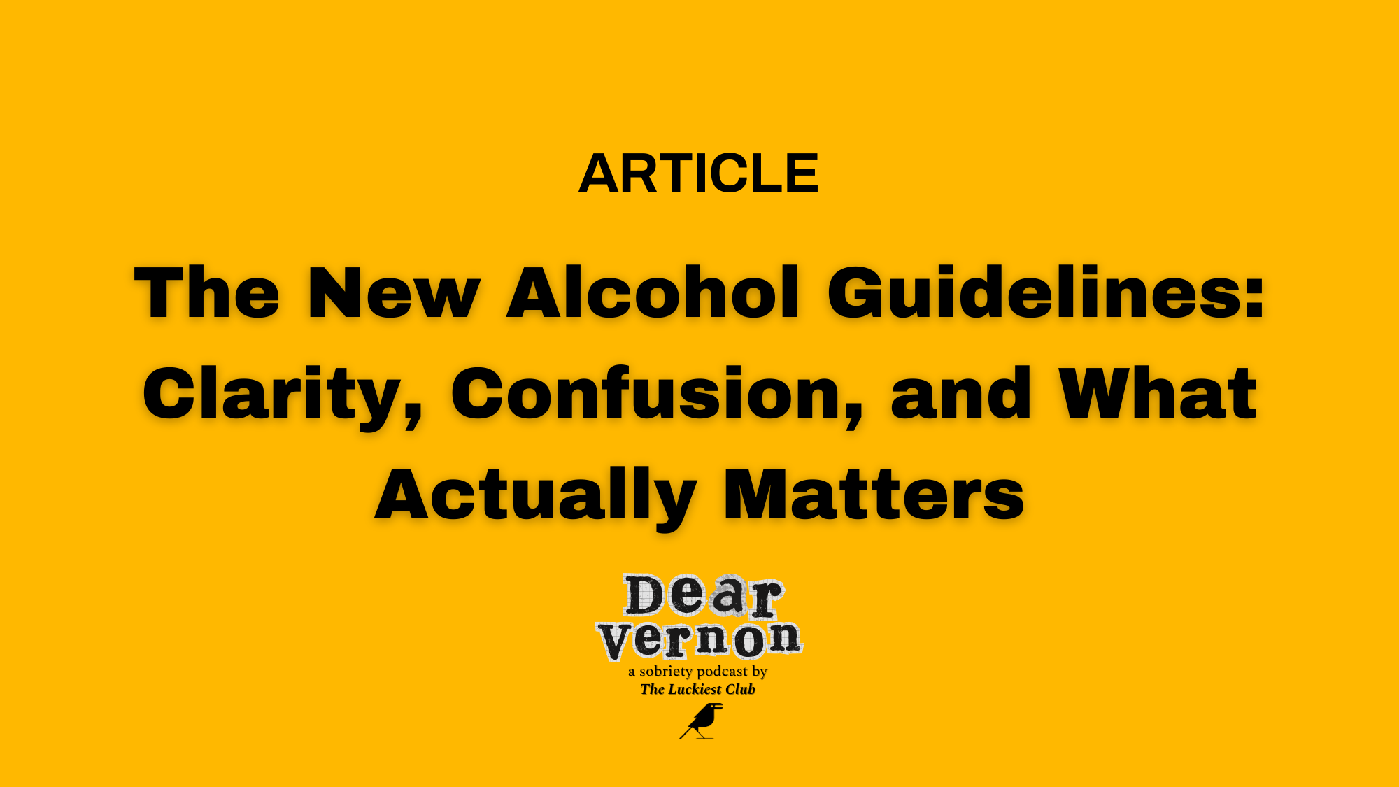 The New Alcohol Guidelines: Clarity, Confusion, and What Actually Matters