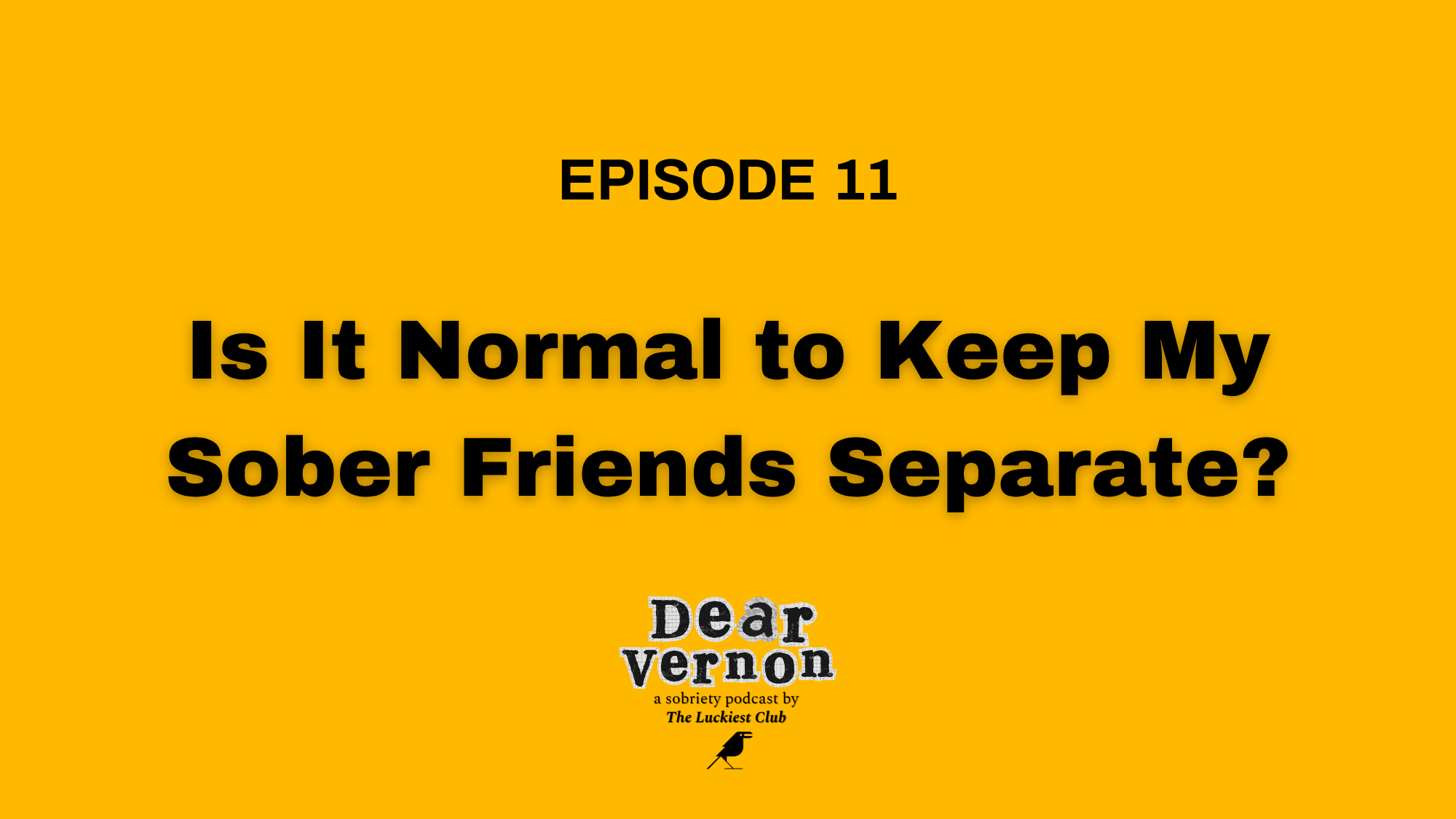 Episode 11: Is It Normal to Keep My Sober Friends Separate?