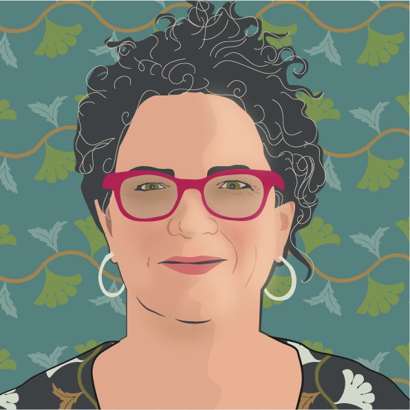 Patterned self portrait