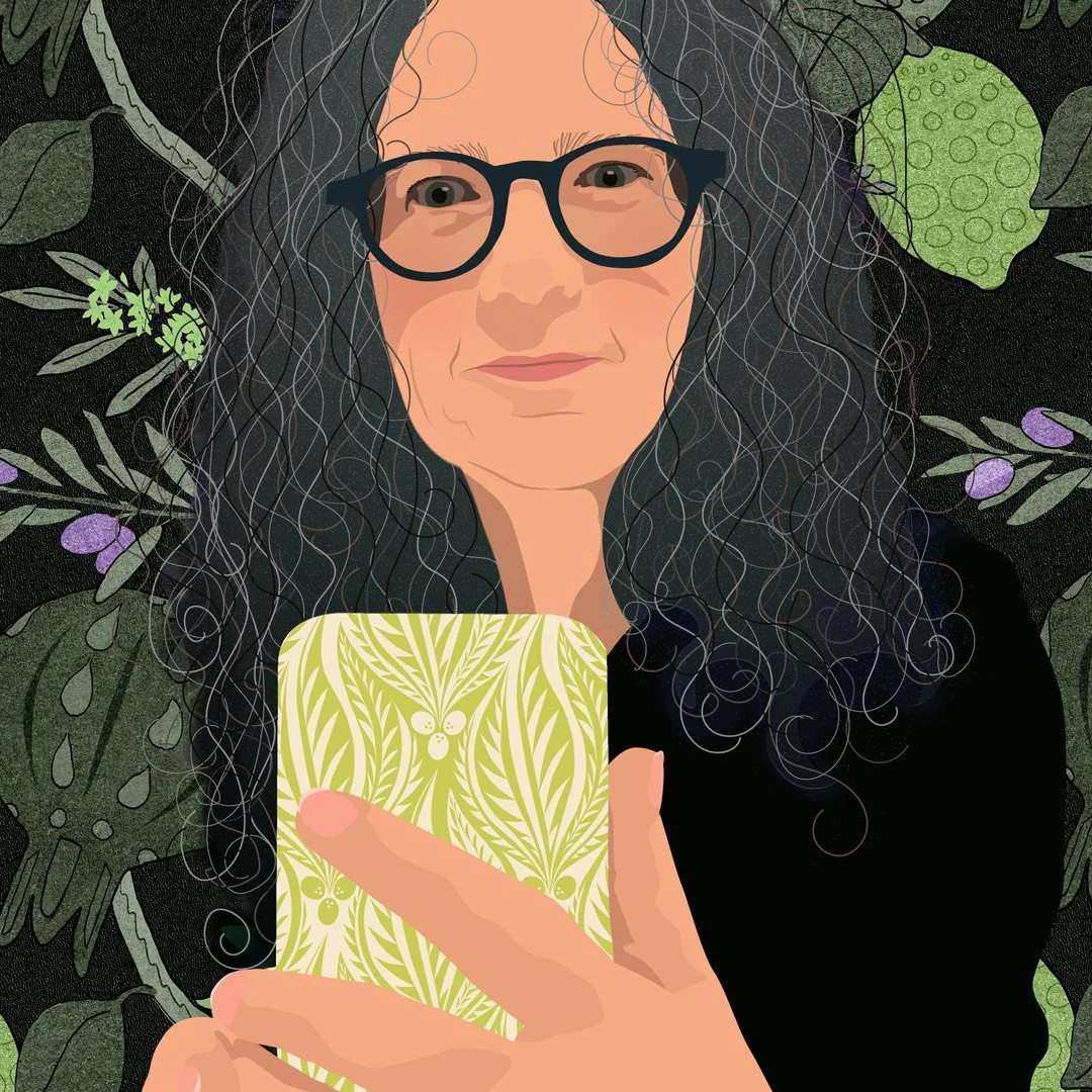 Patterned self portrait