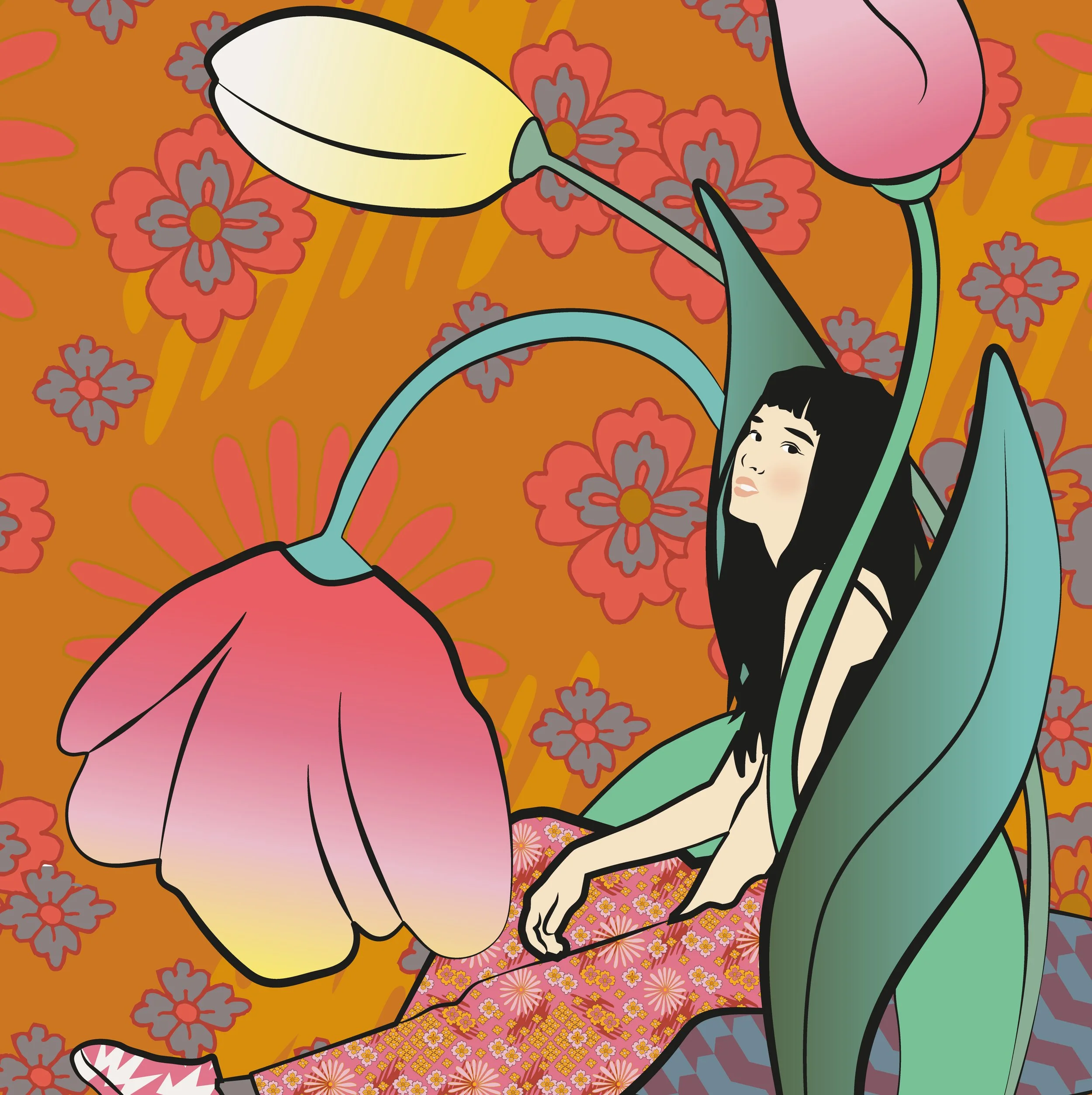 Pattern I used for the patterned portrait of the teenager