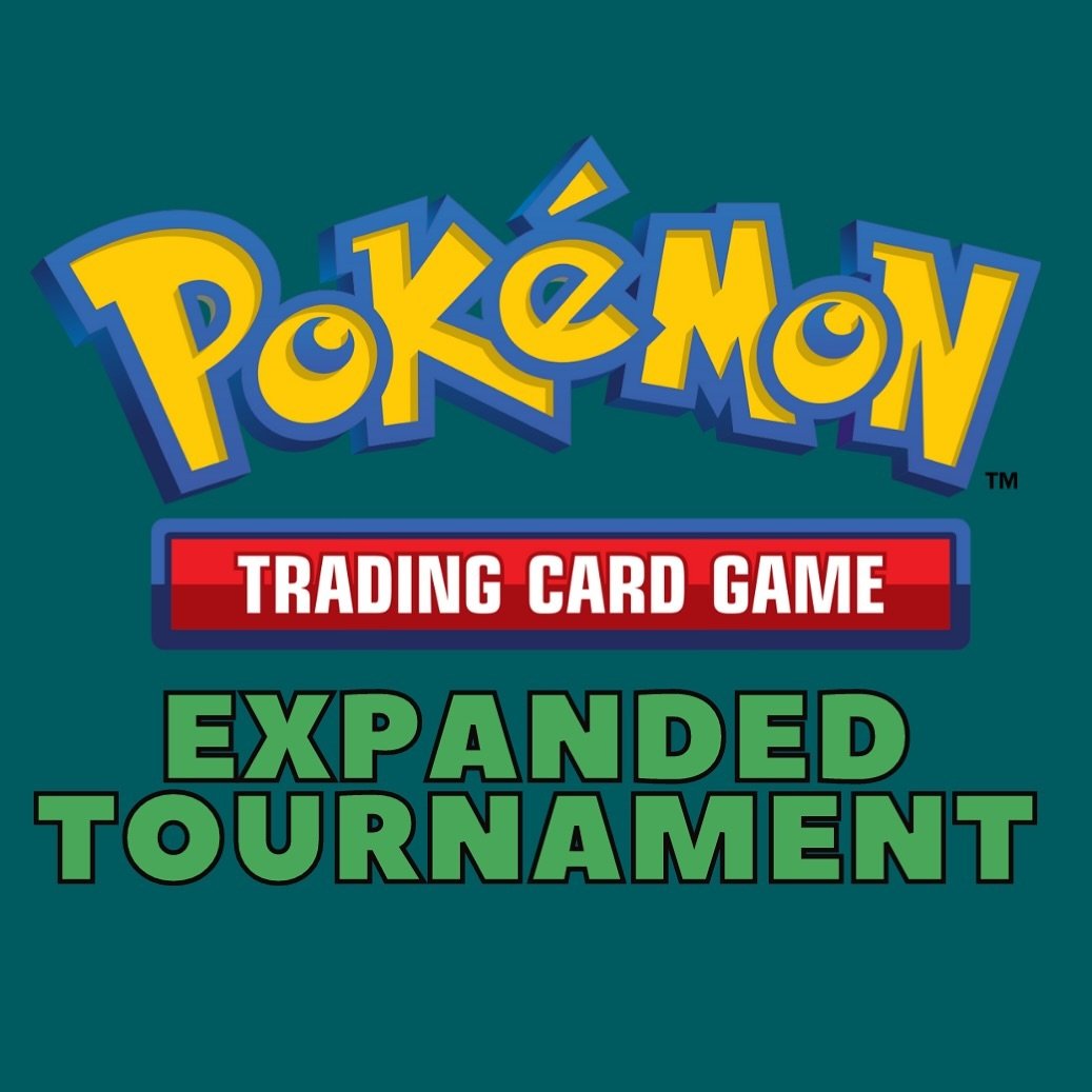 Bring your Expanded legal 60 card Pok&eacute;mon TCG decks ready to battle today at 1pm! Prize pack of Temporal Forces to all players, plus store credit to winners each round.

Note: Expanded format includes Black &amp; White Series and forward.