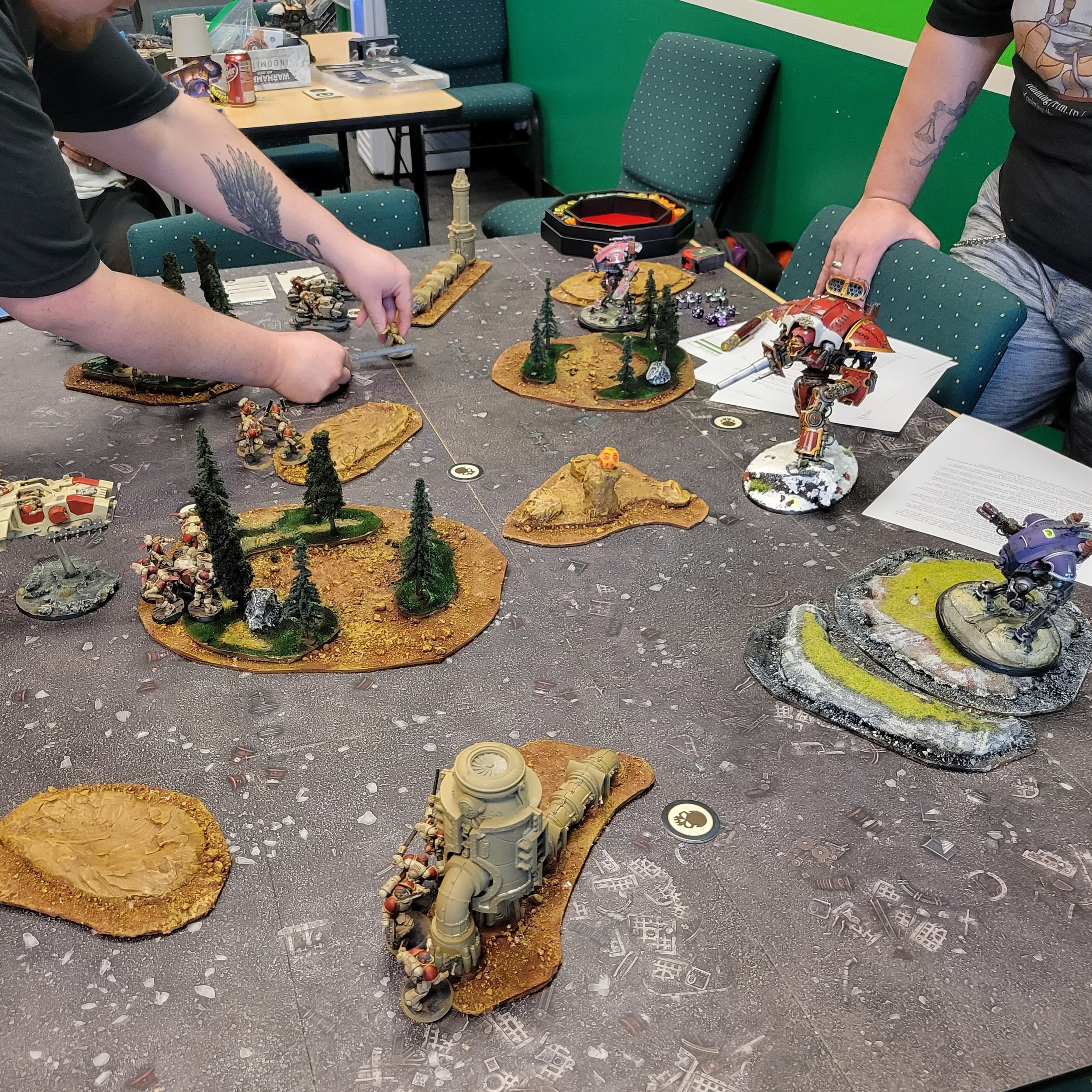 Warhammer Wednesday commences at 1300 hours. (That&rsquo;s 1pm for the rest of us) Bring your painting supplies or reserve a table for our Escalation League to get your game in for Phase 1, Round 1. There&rsquo;s still time for new players to join in