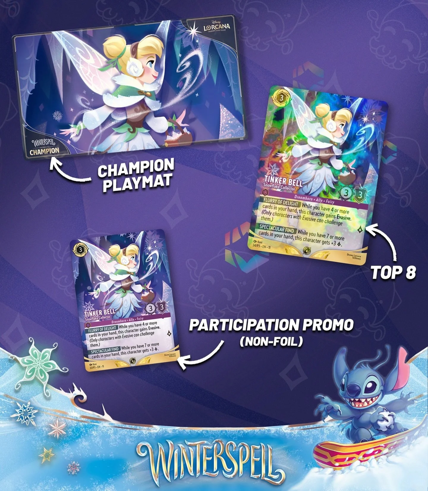 Get ready for tomorrow&rsquo;s Lorcana Winterpell Set Champs tournament! Sign up in the shop or online in advance, and then check-in at noon Saturday for our last hurrah with Winterspell ❄️