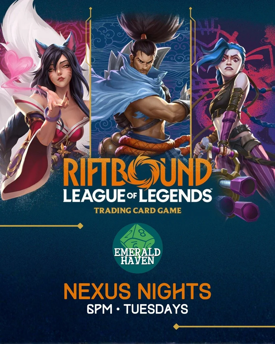 🔶 Riftbound Nexus Nights are moving to 6pm start time, Tuesdays in June 🔶