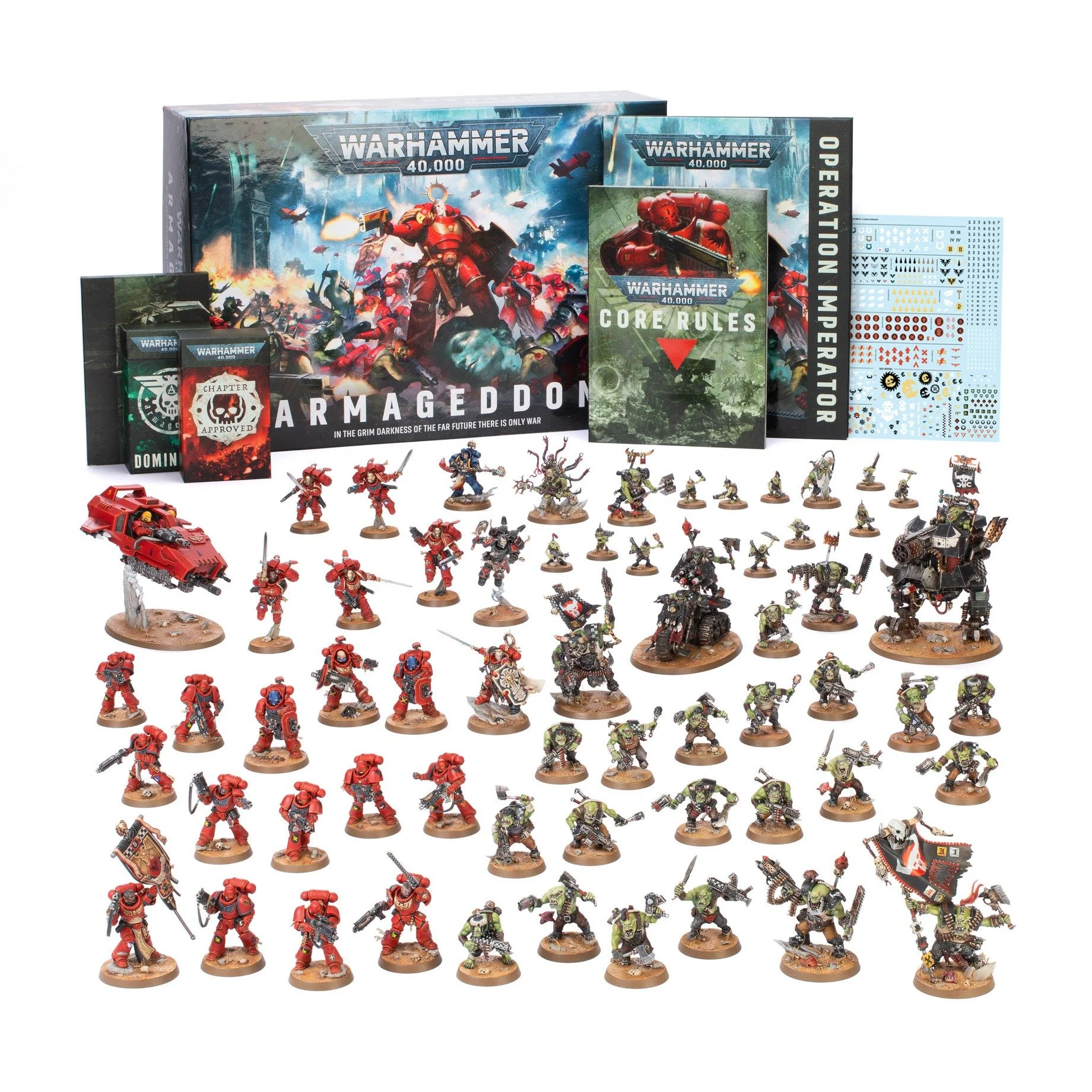 Final orders have been placed for Warhammer 40,000 Armageddon, and all pre-orders will be filled! We got a few last minute pre-orders in today, so all our extra 11th Ed boxes are also Sold Out!

Reach out for a current link to our local Warhammer lea