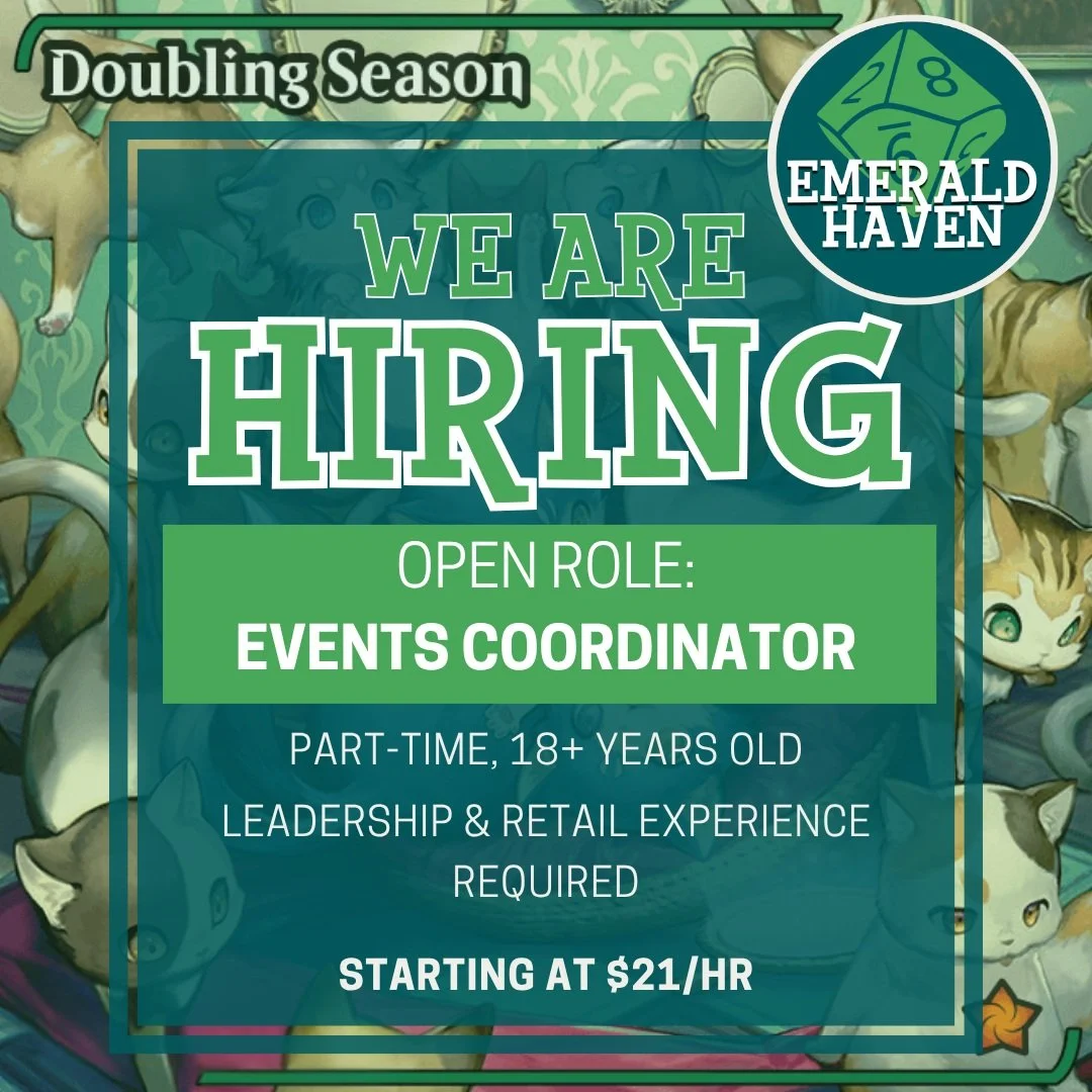 We&rsquo;re taking applications for new talent to join our team before we get into the thick of the holiday retail season! Please share the word with anyone you know who would be a great addition to the Emerald Haven crew

https://www.emeraldhaven.ga