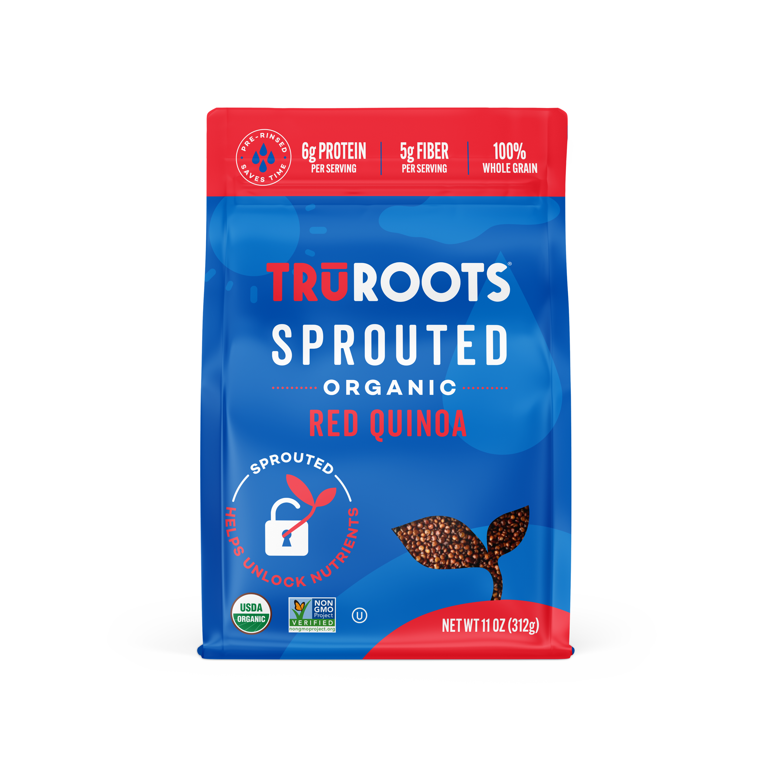 Organic Sprouted Red Quinoa