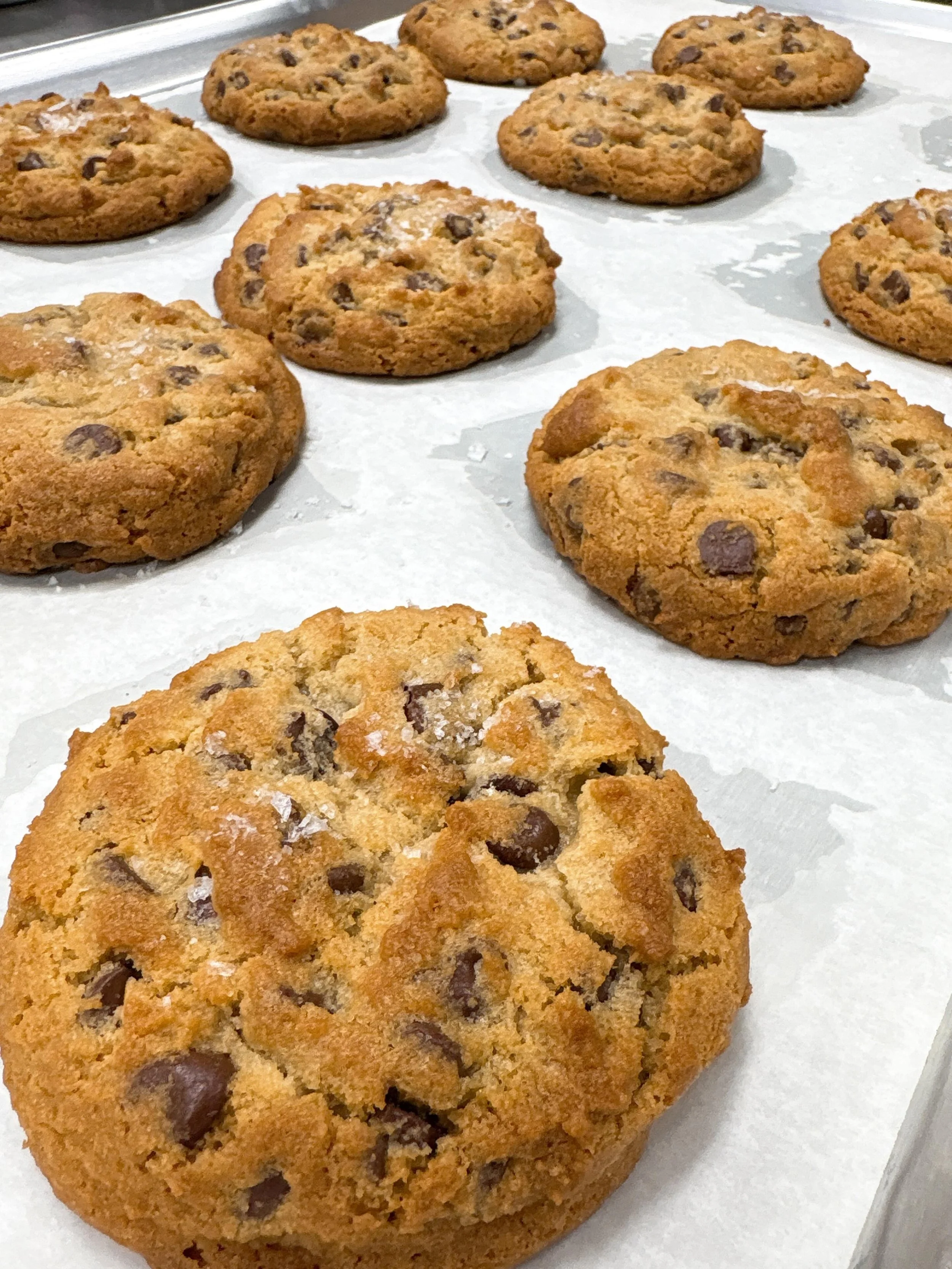 Happy Hill Climb Day!! The hugest chocolate chip cookies ever will be available today, as well as a homemade chili with cornbread to warm you up out there. Come and check out the bakery while you see all the classic cars and candor fair #wilbraham #h