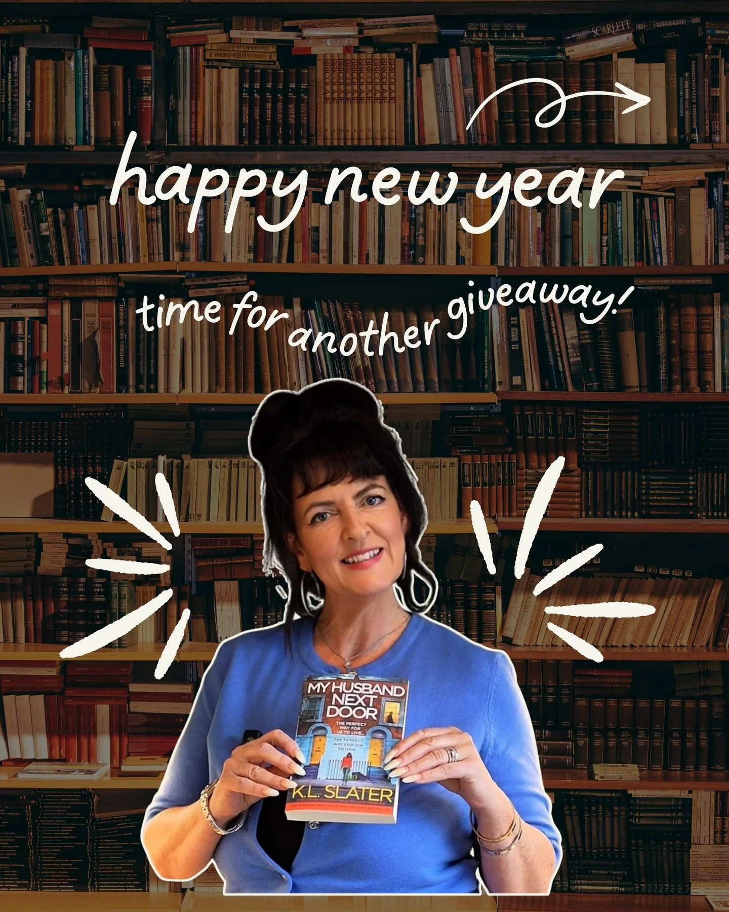 🎉📚 New Year Giveaway! 📚🎉

I&rsquo;m giving away a SIGNED PAPERBACK copy of MY HUSBAND NEXT DOOR! 

To enter:
1. FOLLOW me @klslaterauthor 
2. SHARE this post 
3. TAG a friend in the comments (comment &amp; tag friends multiple times for extra ent