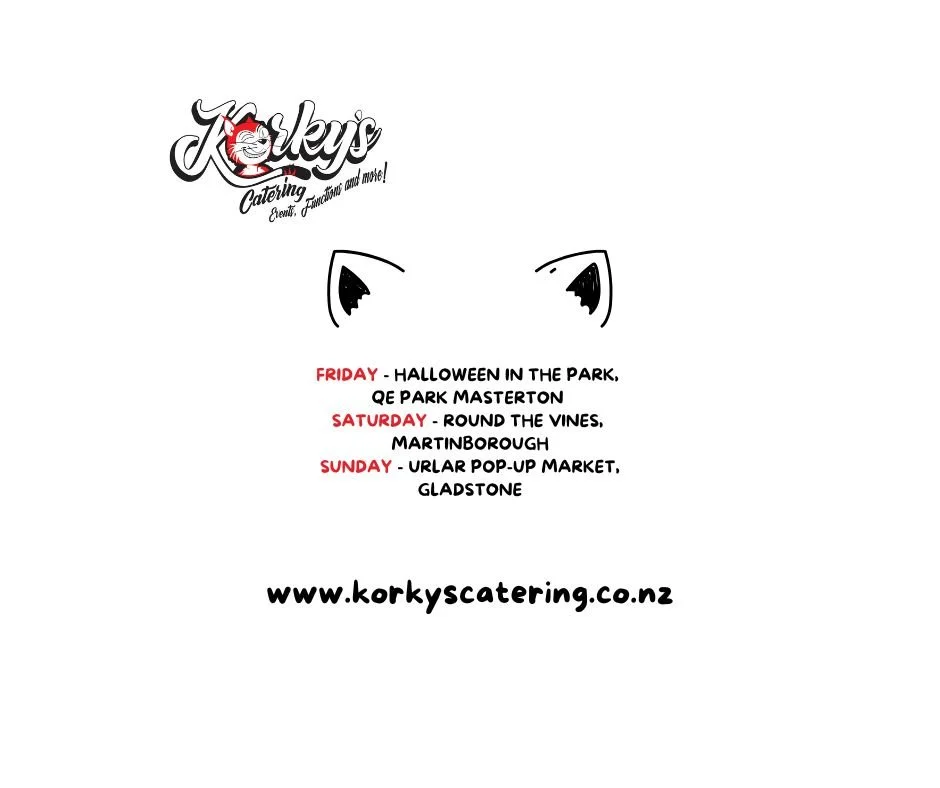 It's a busy weekend for us!
Friday night both the food truck and the real fruit ice cream trailer will be at Halloween in the Park, QE Park Masterton from 4-7pm.
Saturday the real fruit ice cream trailer will be at @martinborough.round.the.vines  f