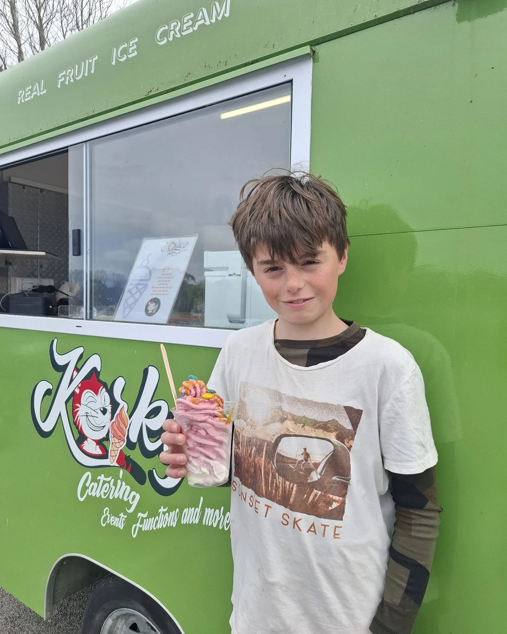Open Sunday 16th November at Wai Wheels, Featherston Wheels &amp; Deals event. 

Our special of the day is tropical 🍍 🥭 🍈🍦perfect topped with toasted coconut and a drizzle of passionfruit sauce 😻