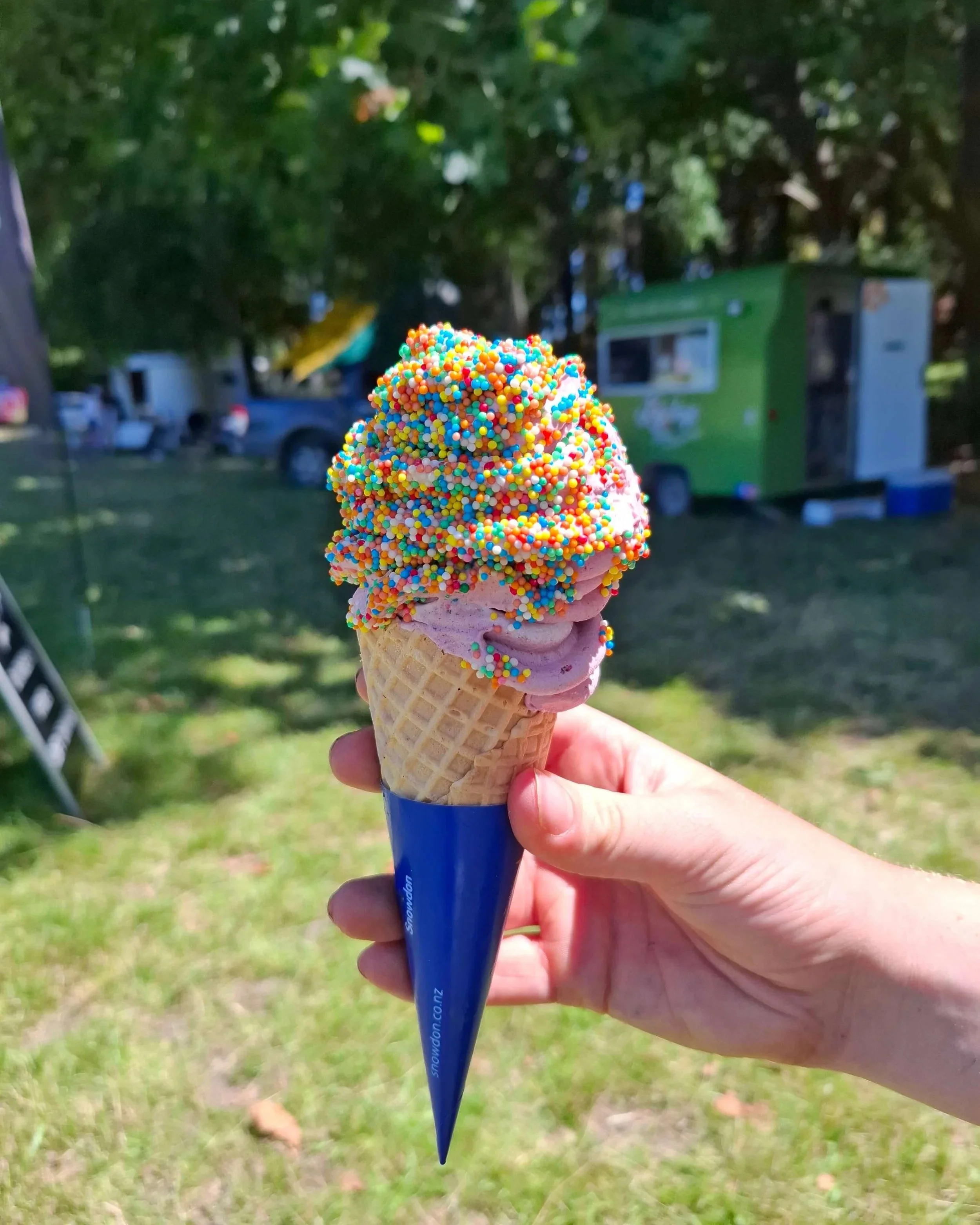 Korky's real fruit ice cream trailer for weddings and events