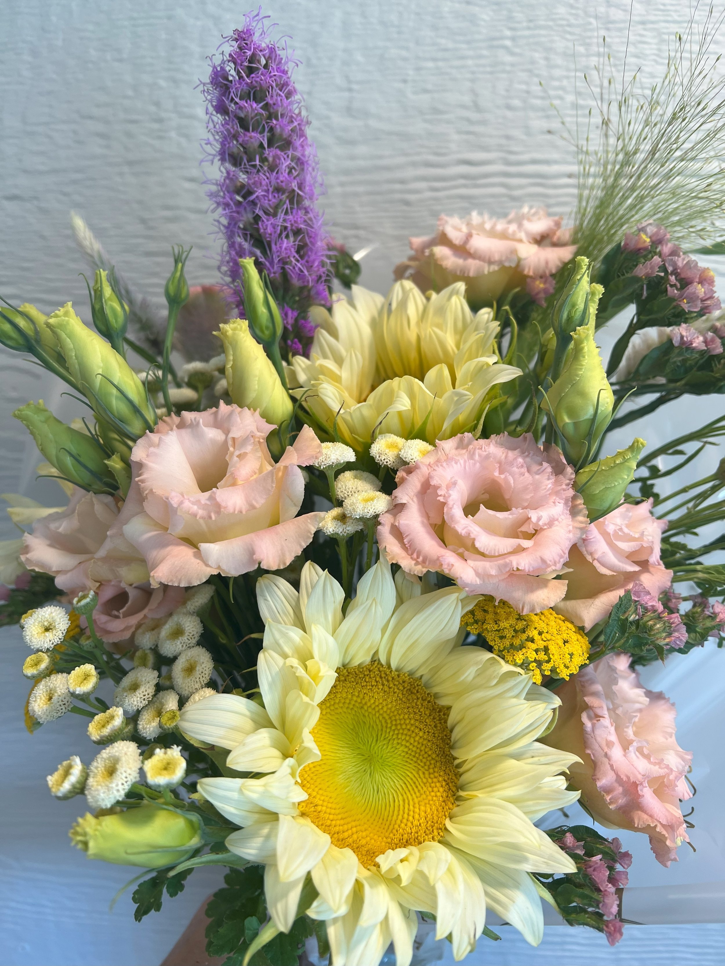 sunflowers with lisianthus.jpeg