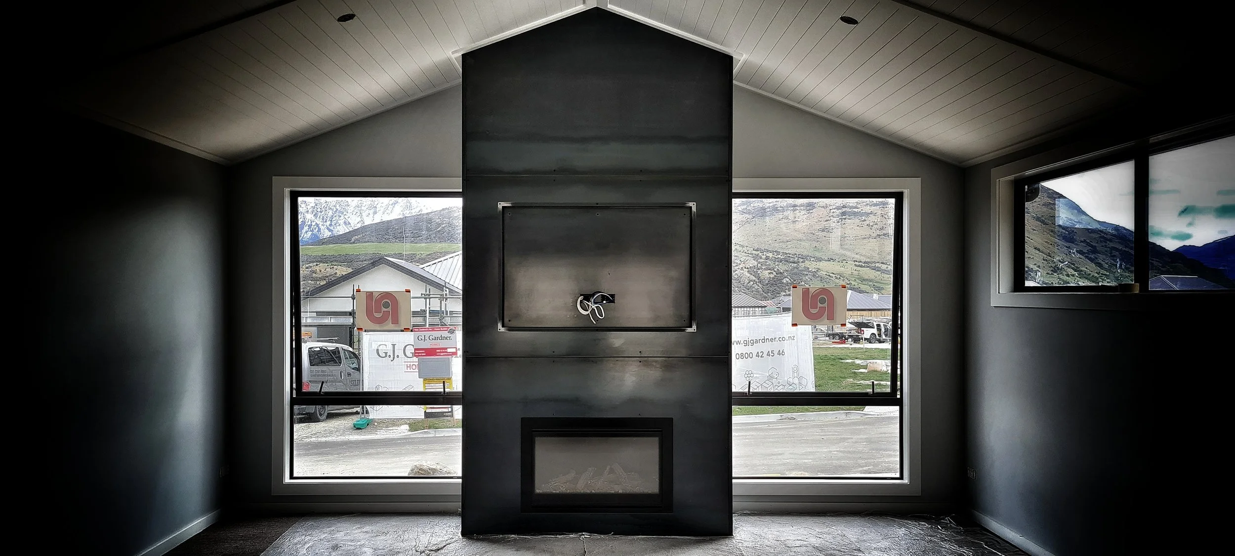 custom fit out for fireplace in queenstown