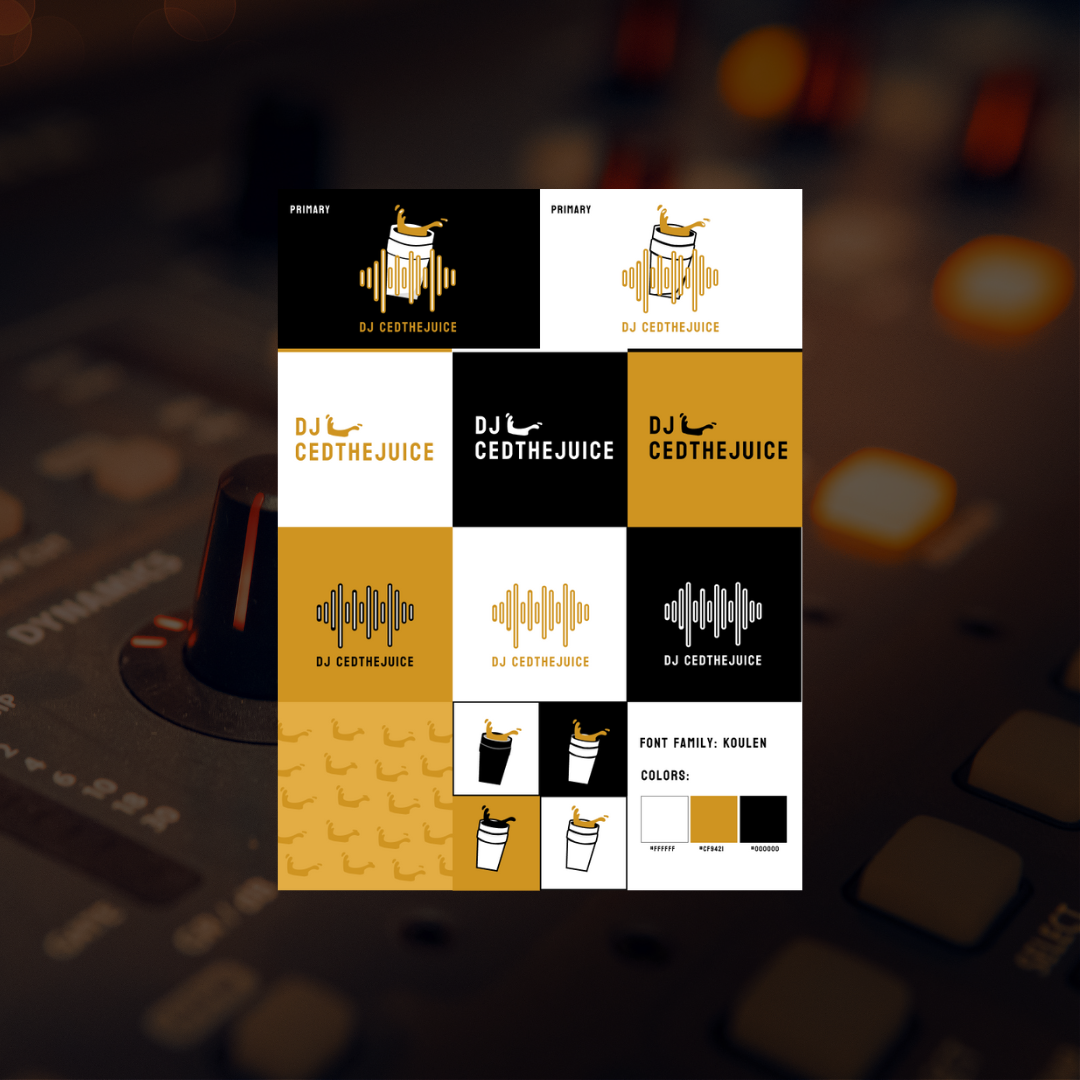 DJ Ced - branding and logo design