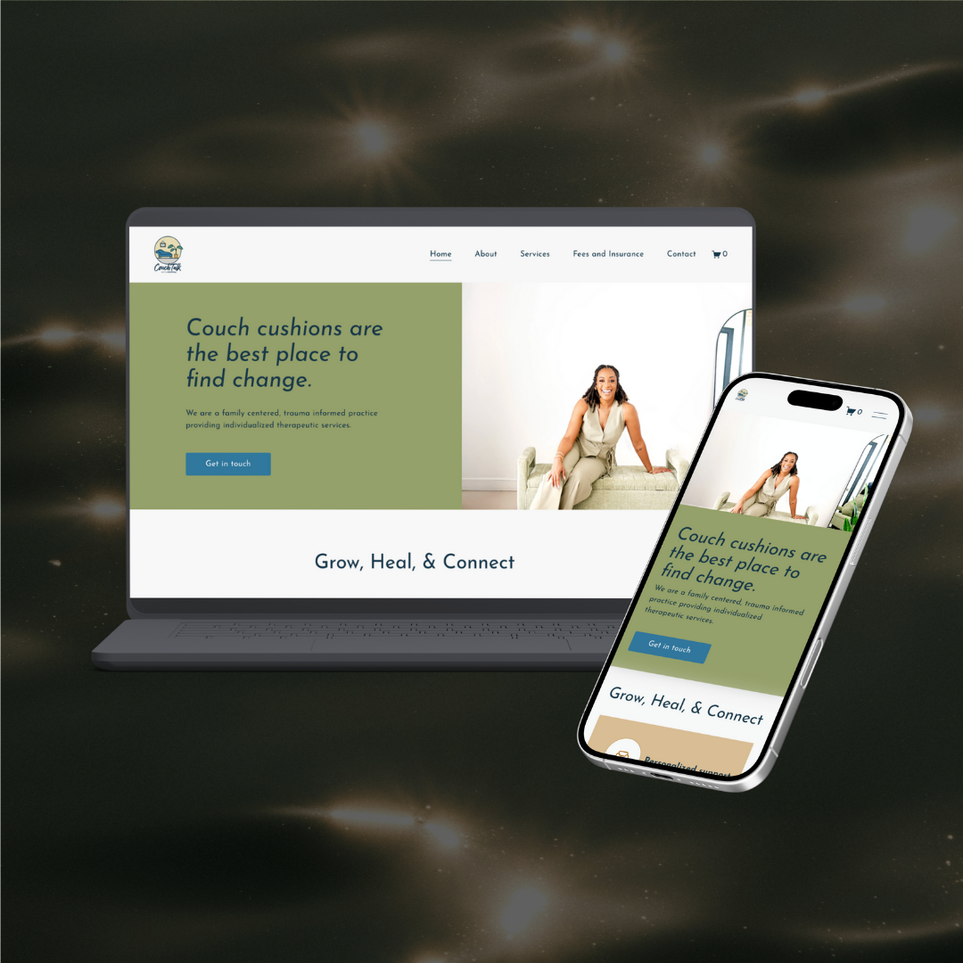 Couch Talk with Crystal - website redesign