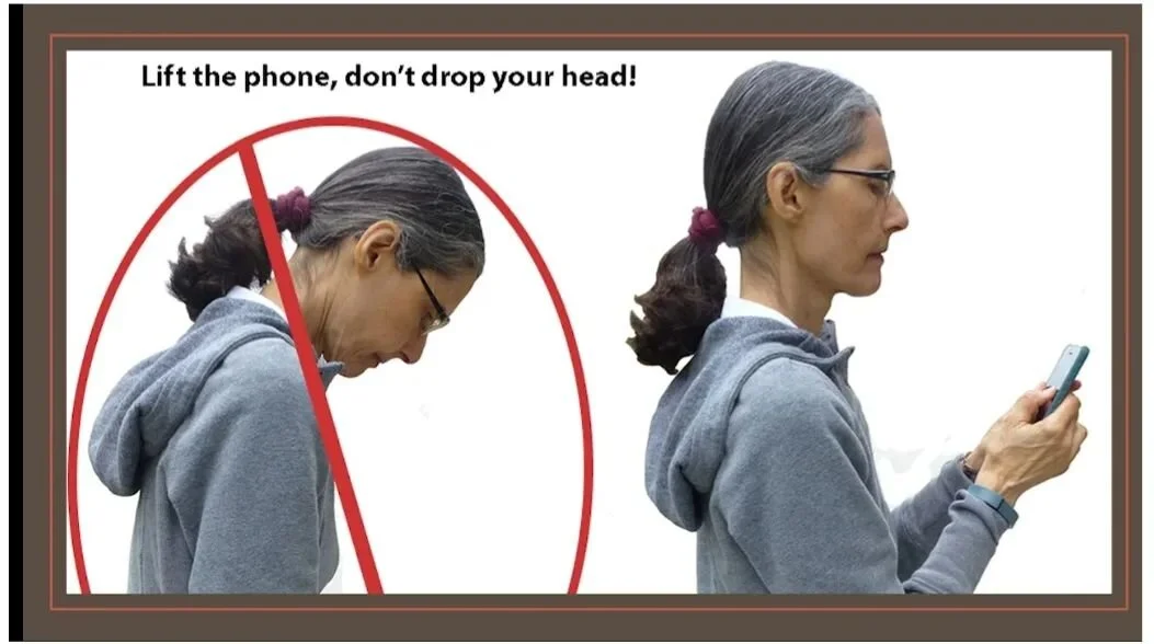 Tech neck is what they call it 

 Constantly looking down at the phone, computers, and overall bad posture result in a stiff neck that puts too much strain on the muscles. 

Keep your head up and chest back and phones at eye level

#GraceHealedMe #Ma