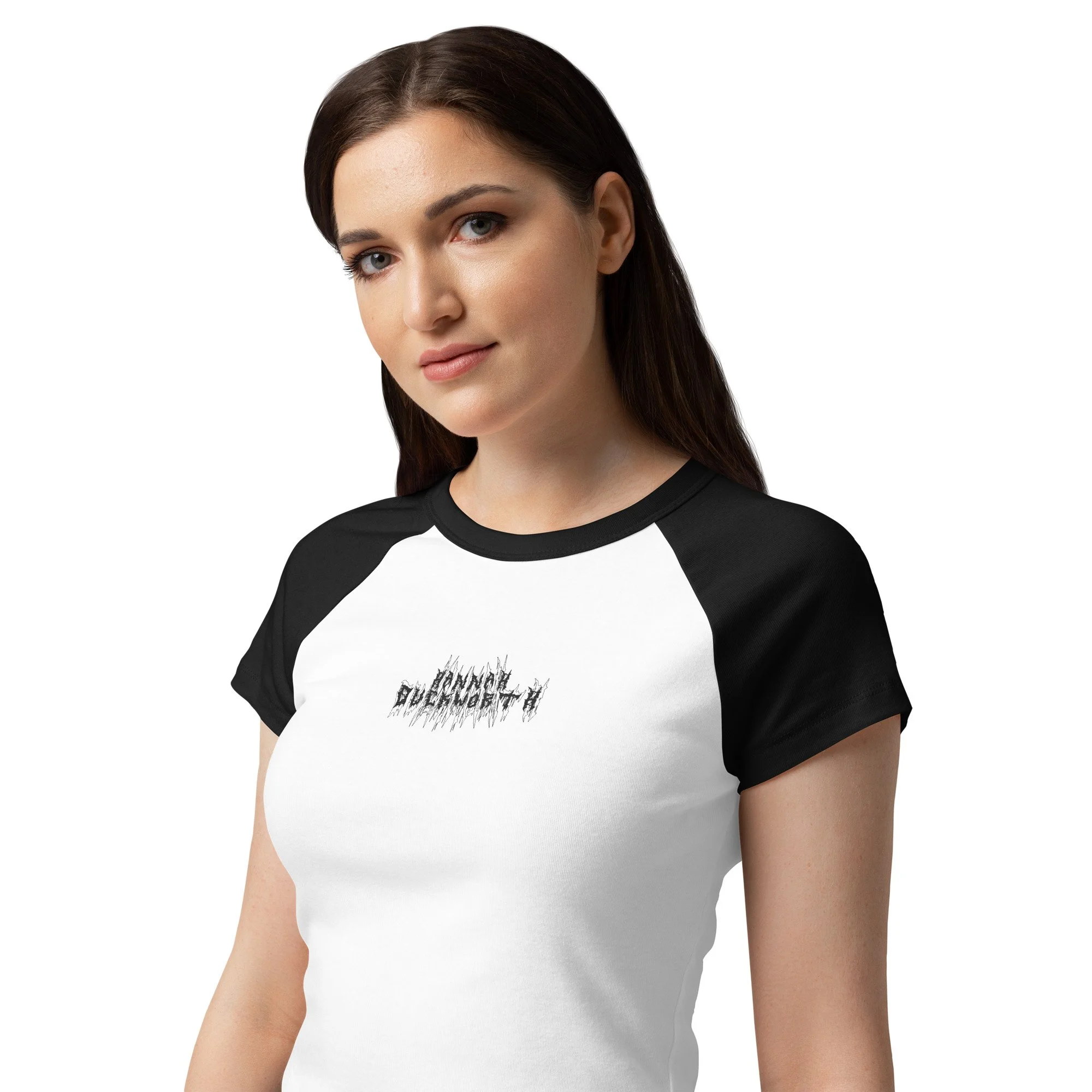 HD Metal Embroidered Baby Tee
