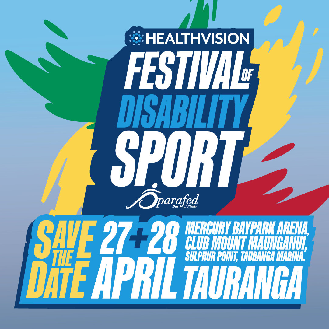 📅 Mark Your Calendars on 27 &amp; 28 April for the Healthvision Festival of Disability Sport 2024 in Tauranga!
Get ready for an action-packed two-day extravaganza uniting physically disabled athletes from across the nation. 
Experience a variety of 