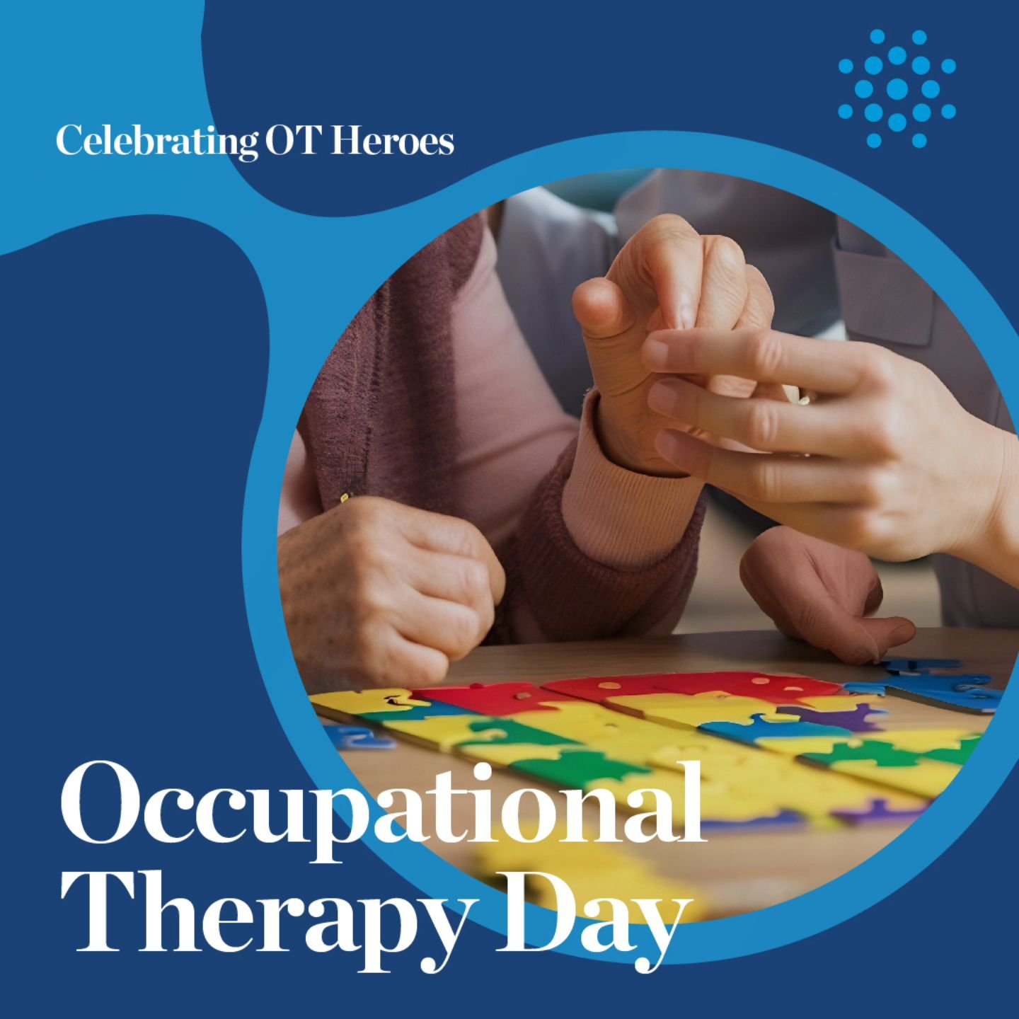 Today, we celebrate the incredible work of Occupational Therapists who help others live their best lives!&nbsp;🙌✨💙&nbsp;To all the amazing OTs out there &ndash; thank you for your dedication, compassion, and for making every day brighter!
.
.
.
.
.