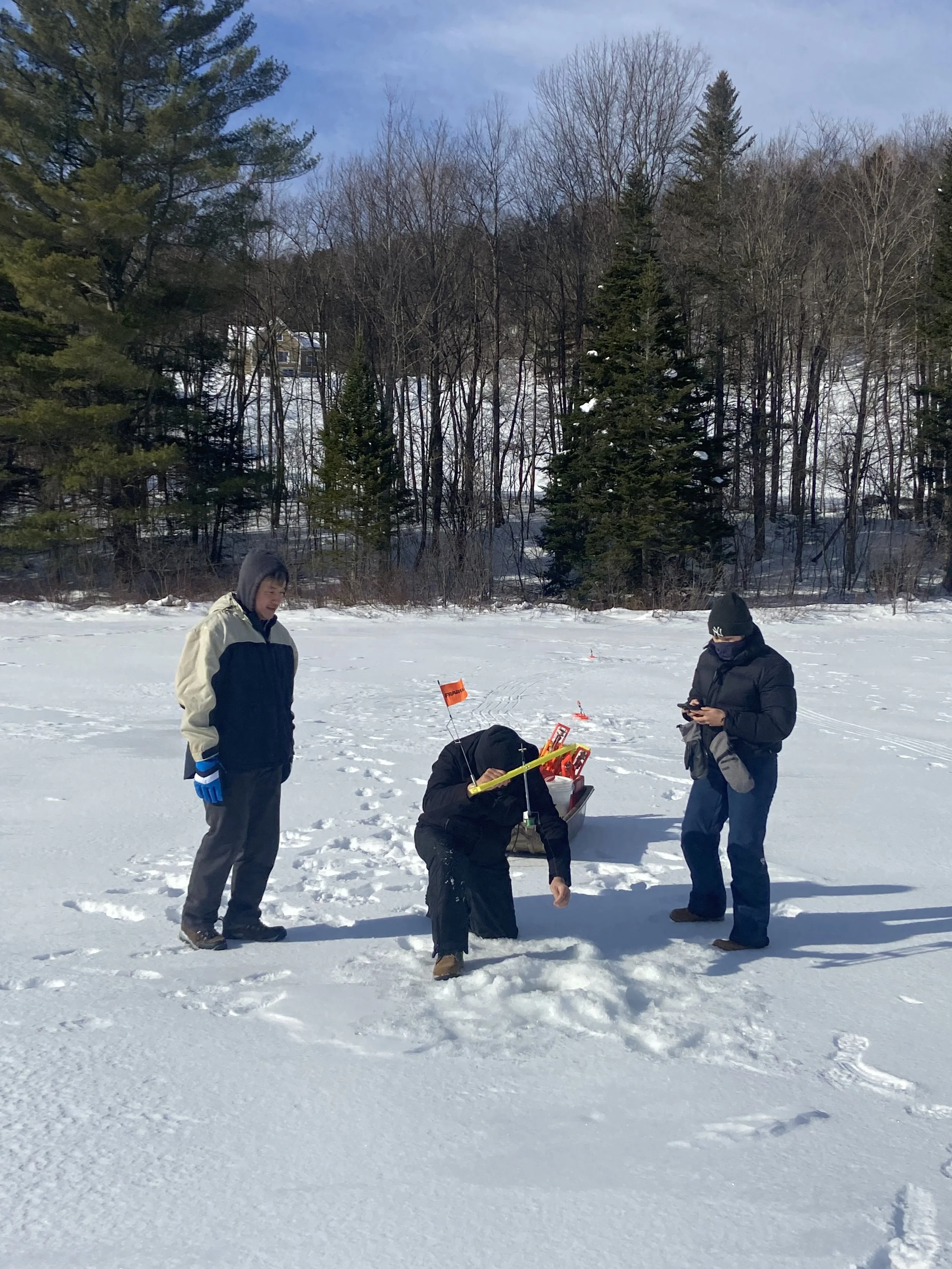 Beginner Ice Fishing Trip Learning