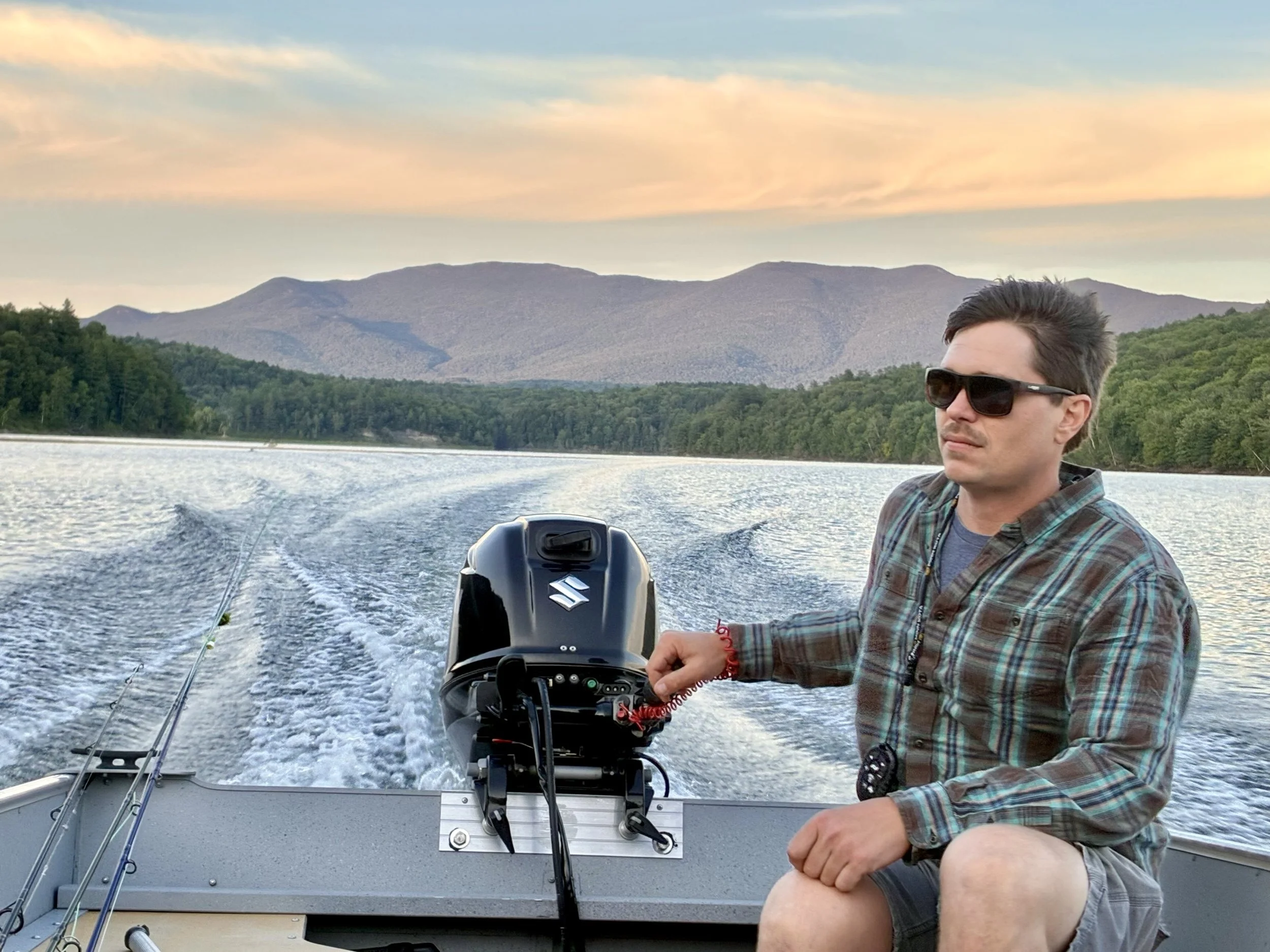 Waterbury Resevoir Bass Fishing Evening Sunset.jpg
