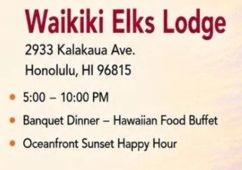 Waikiki Elks Lodge - Main Event