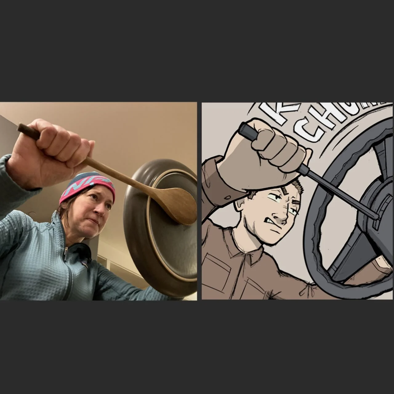Every once in awhile I have an idea for a character pose that I have trouble envisioning in my head. So I have my family pose for me.

My family is constantly subjected to me rushing into their room, interrupting whatever they are doing and forcing t