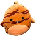 orange sharkmellow with brown stripes