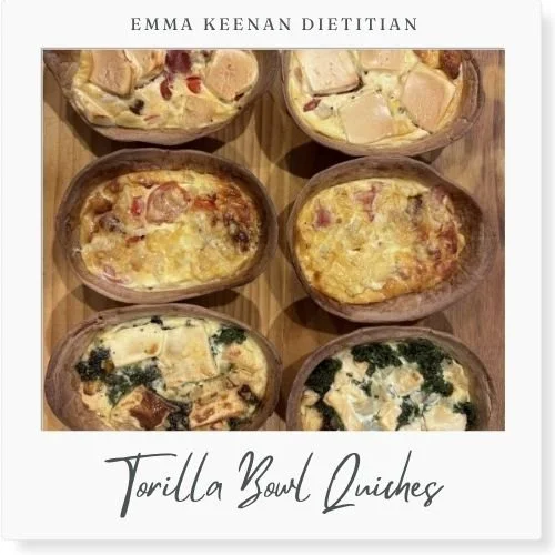 Tortilla bowl quiches
