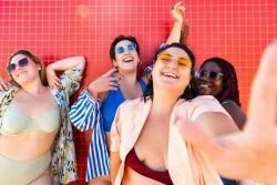 group of women taking a selfie