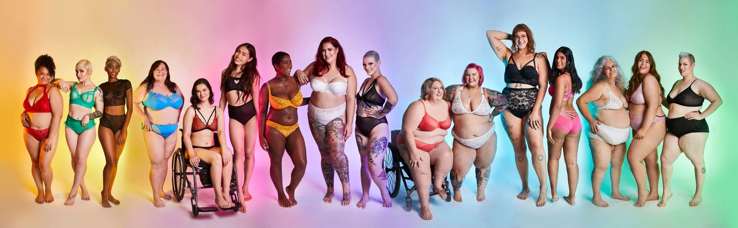 An image of women in normal bodies