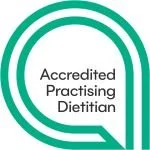 Accredited Practising Dietitian green badge