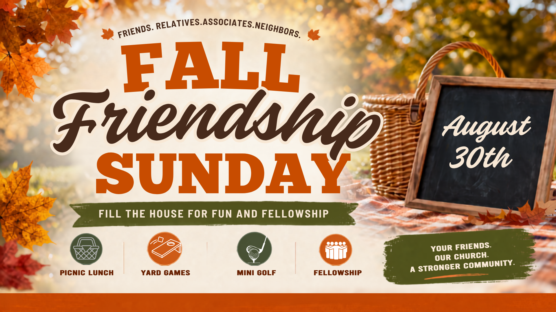 Fall Friendship Sunday