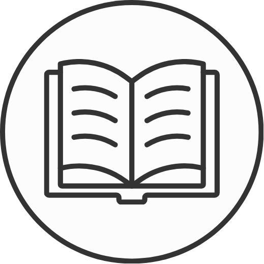 icon graphic of an open book