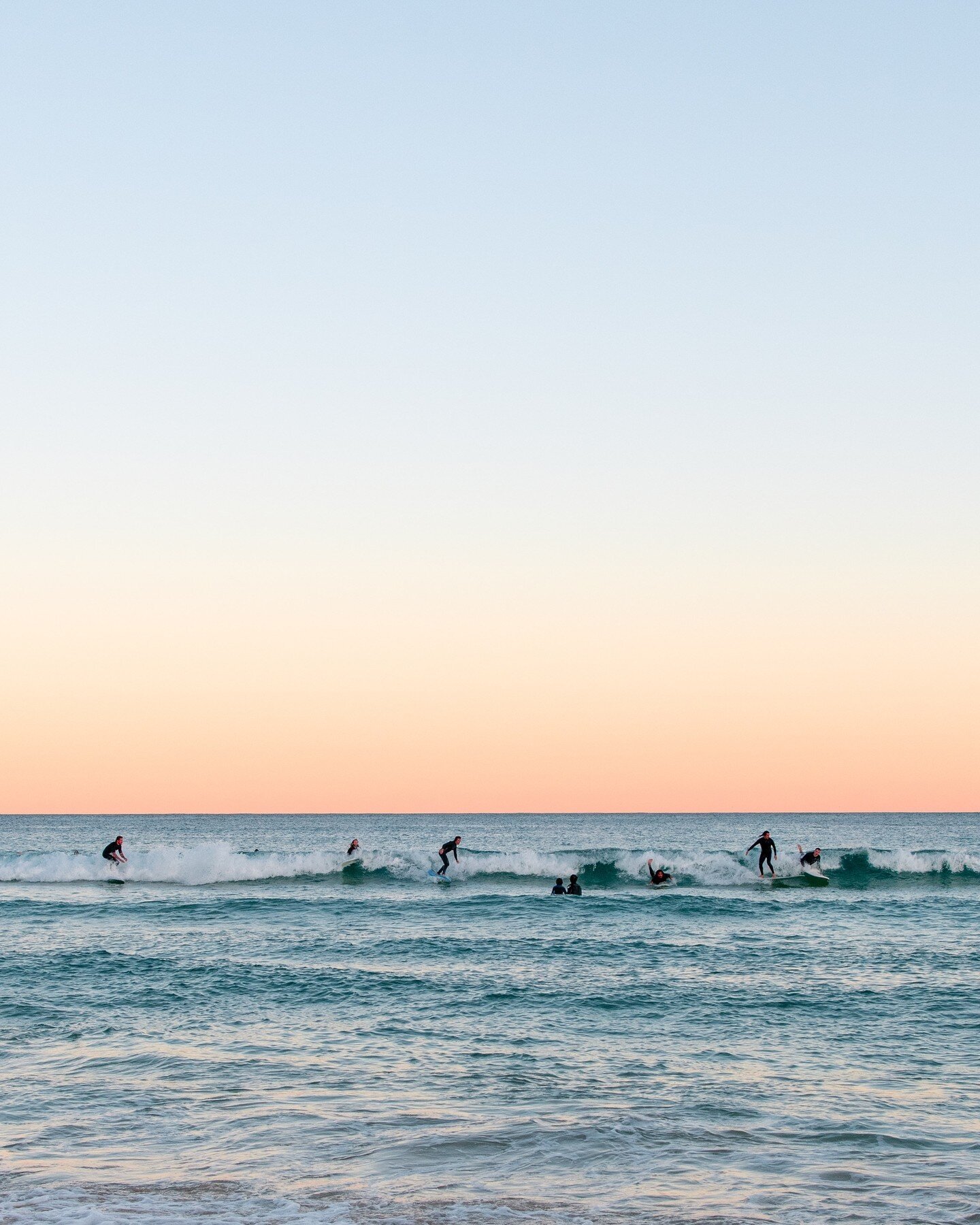 Sunset surf at one of the best beaches in Australia. #BondiBeach