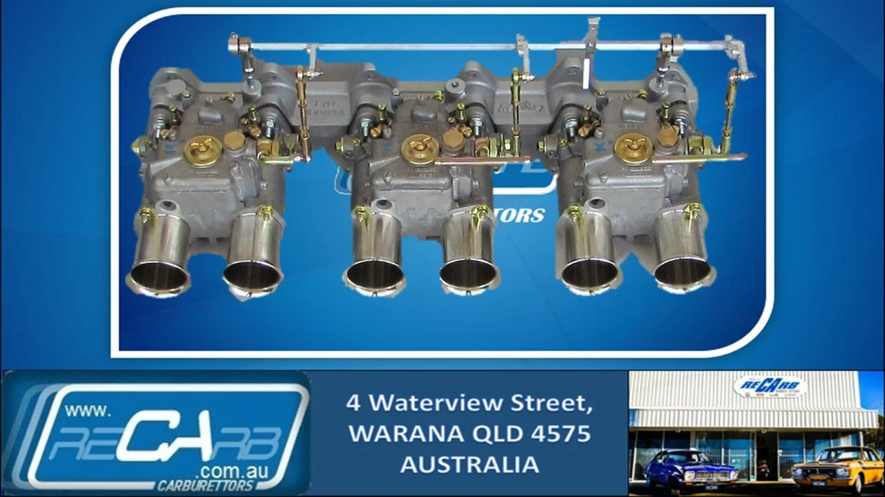 Ford 250 X-flow Alloy Head GENUINE Triple WEBER 45 DCOE Carburettor Set
