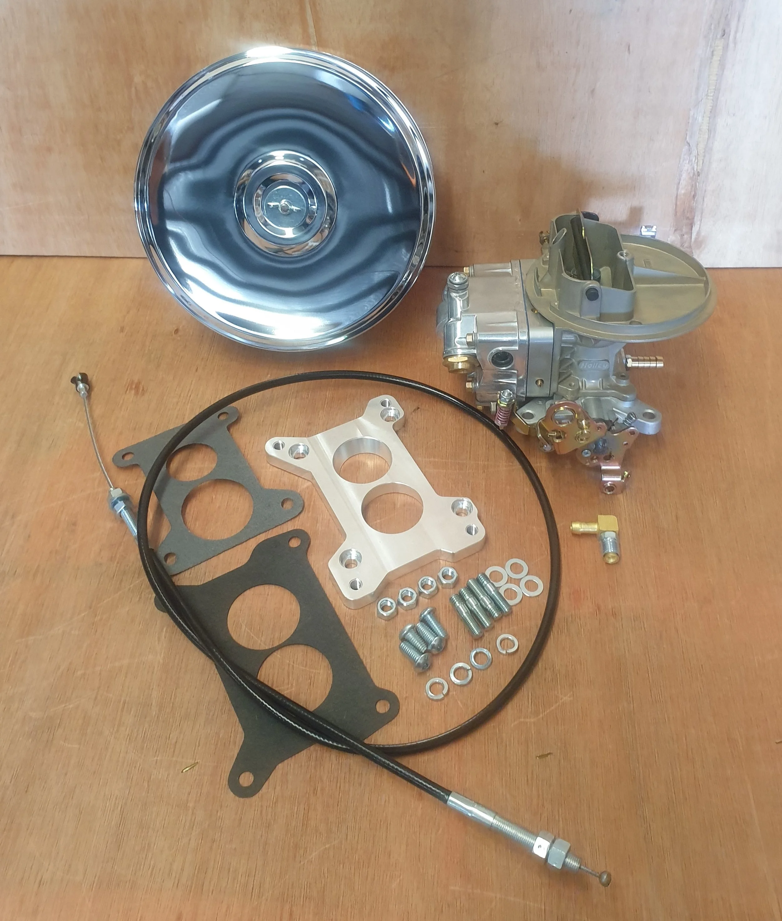 Holden 6 Blue/Black Motor New Holley 330cfm Carburettor Conversion Kit ...