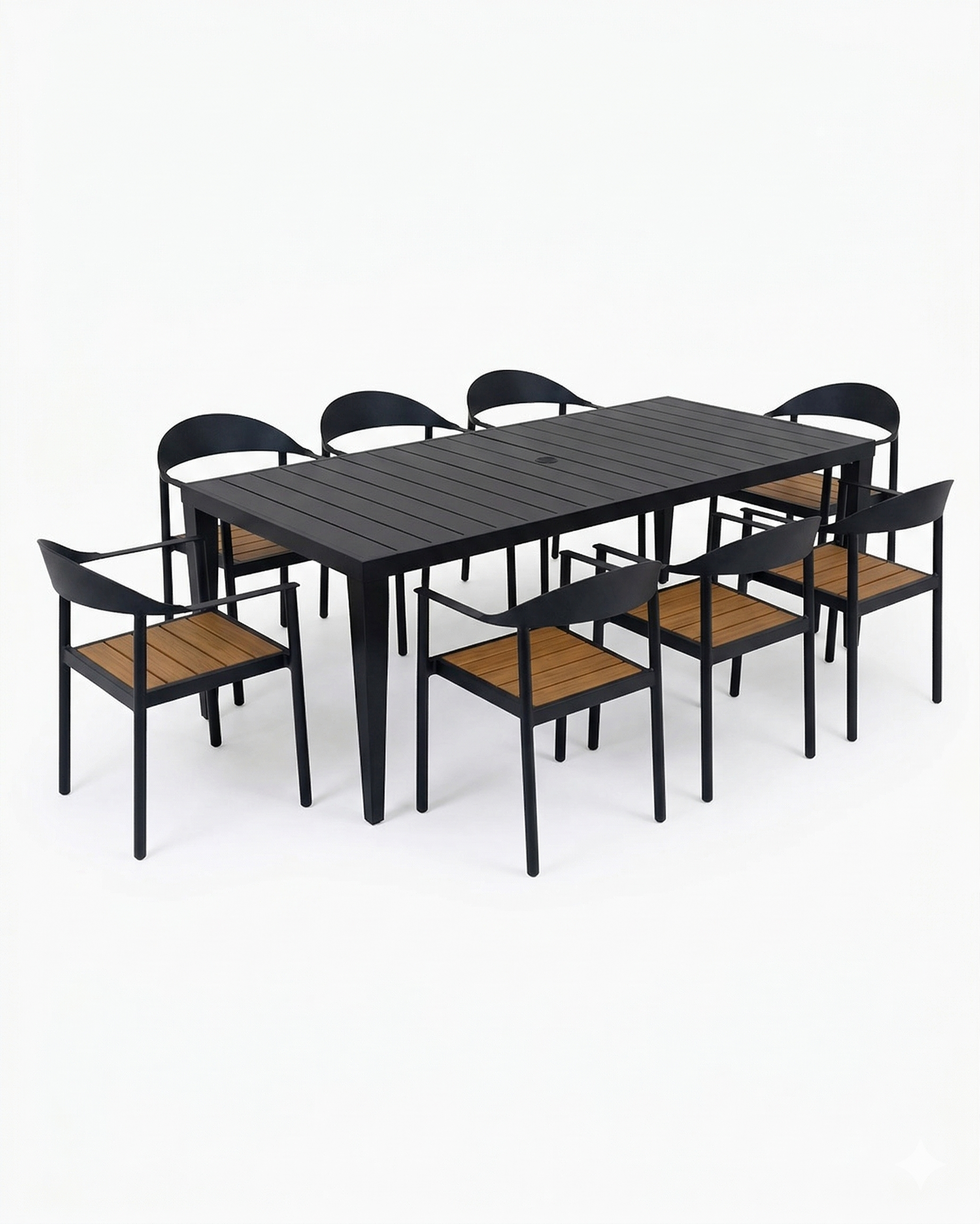 84 Miami Dining Carbon Dining Set Patio Heaven.png