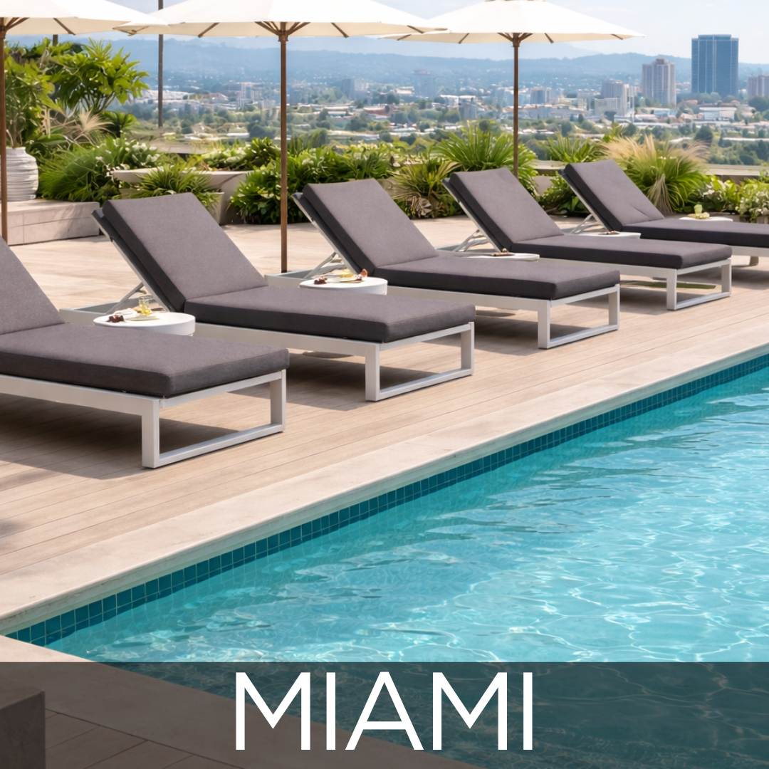 Miami Collection Outdoor Commercial Patio Furniture 