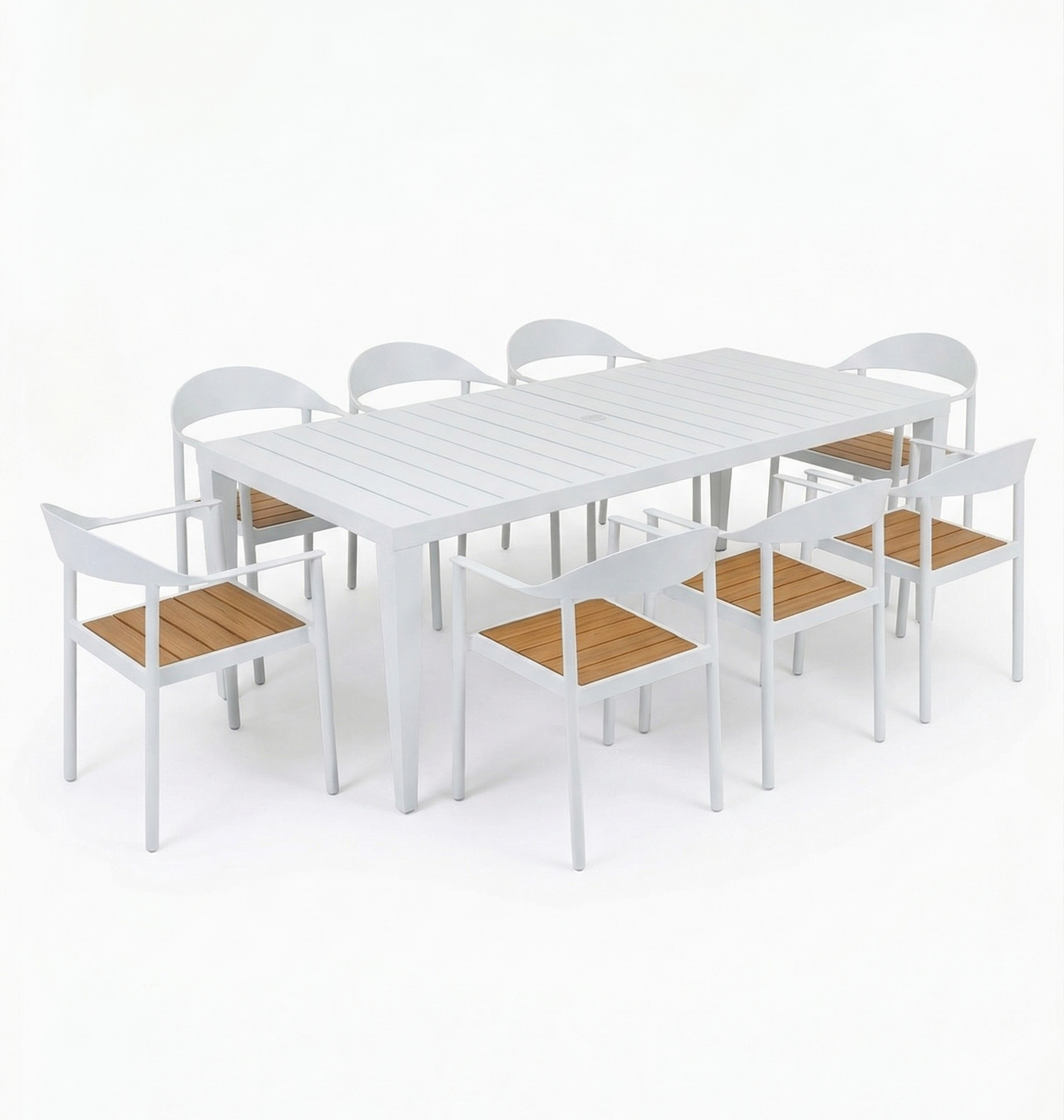 84 Miami Dining White Dining Set Patio Heaven.png