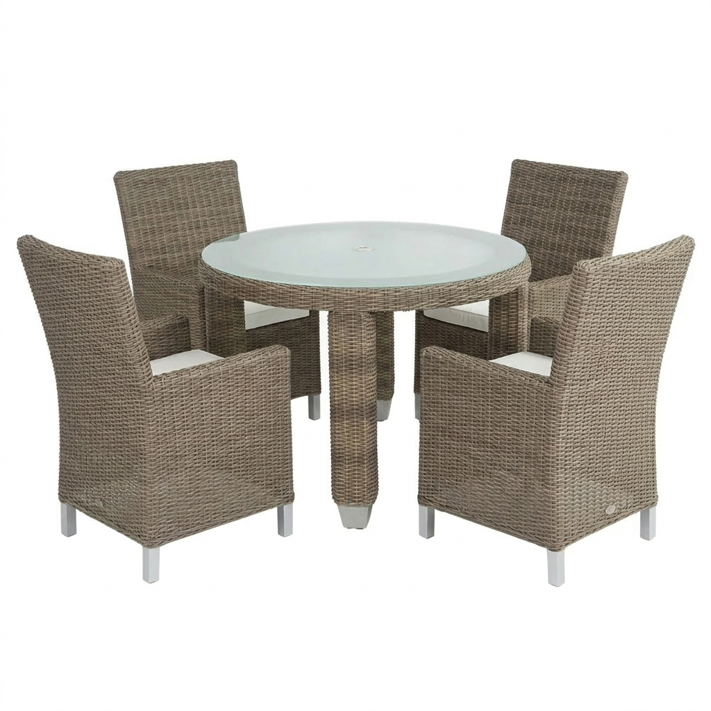 Patio Heaven Palisades Round Dining Set Chair Wicker Resin.png