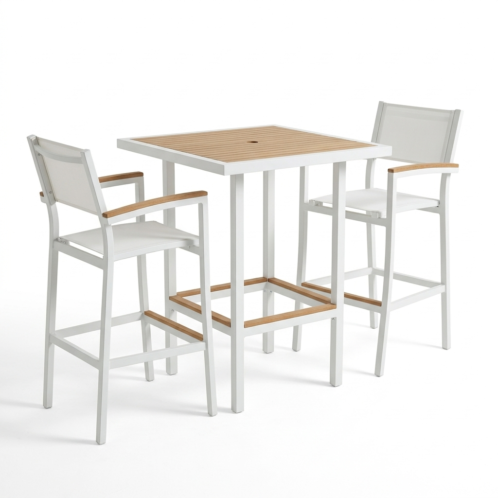 Riviera White Bar Table Square Patio Heaven.png