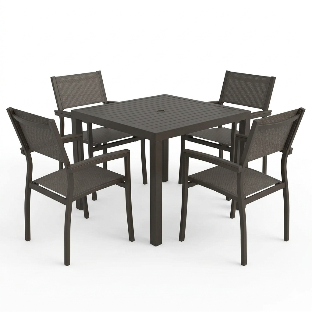 Patio Heaven Riviera Square Dining Table Chairs Grey.png