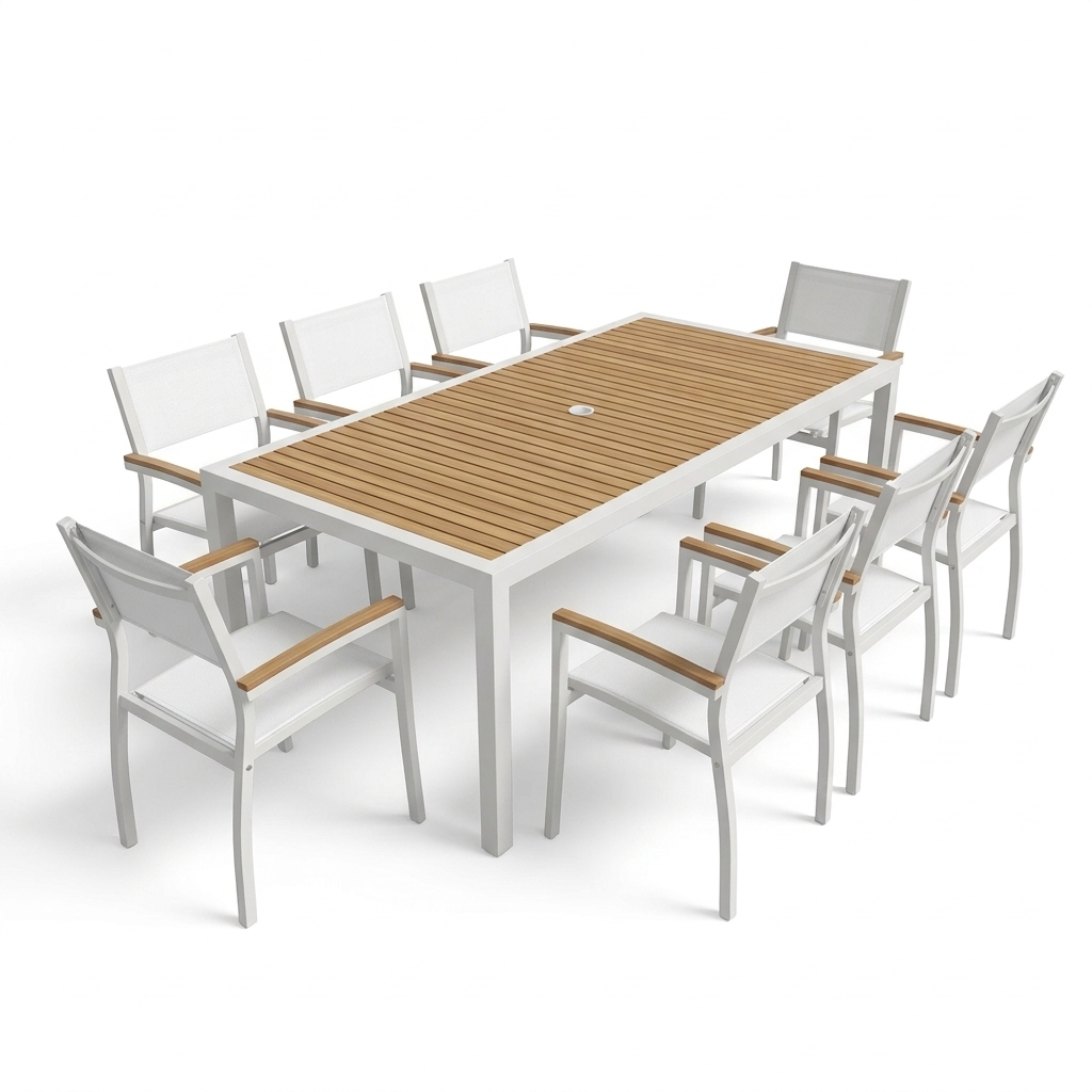 84 Riviera Dining table with chairs white patio heaven.png