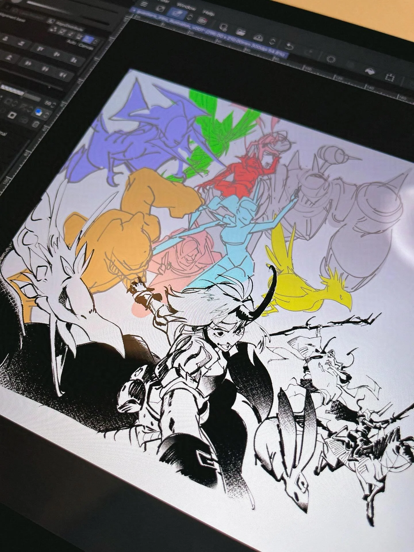 A look at some of my illustrated works that I&rsquo;m doing for @finalfantasyunion and their latest Kickstarter book, The Guardians of the Crystal, which is all about the summons in Final Fantasy!

#finalfantasy #fantasyart #digitalillustration #book