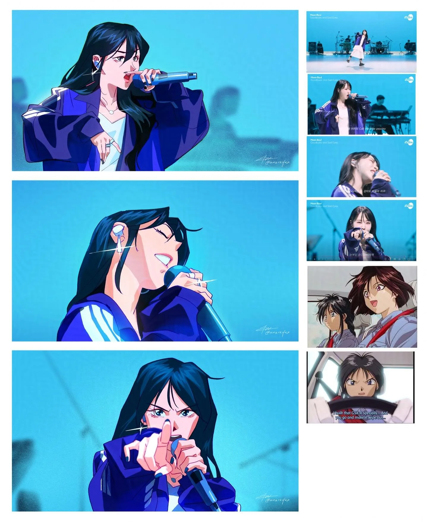 Turned some live frames into 90s anime as an exercise.

#moonbyul #moonbyulfanart #mamamoo #mamamoomoonbyul #mamamoofanart